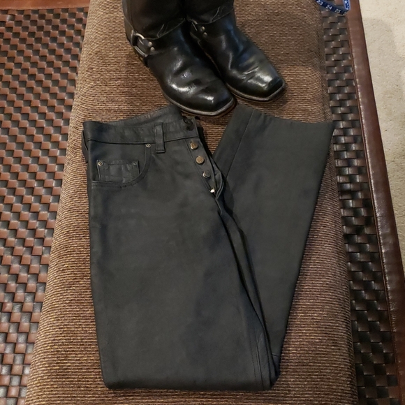 2BU of California Other - Biker Leather Jeans